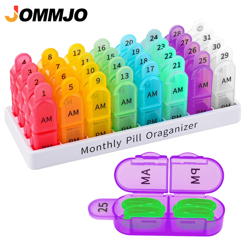 Monthly Pill Organizer 2 Times - Food Storage Vault 리뷰 및 가격