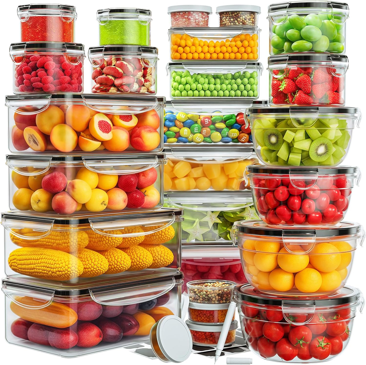 52 PCS Food Storage Containers - Food Storage Containers 리뷰 및 가격