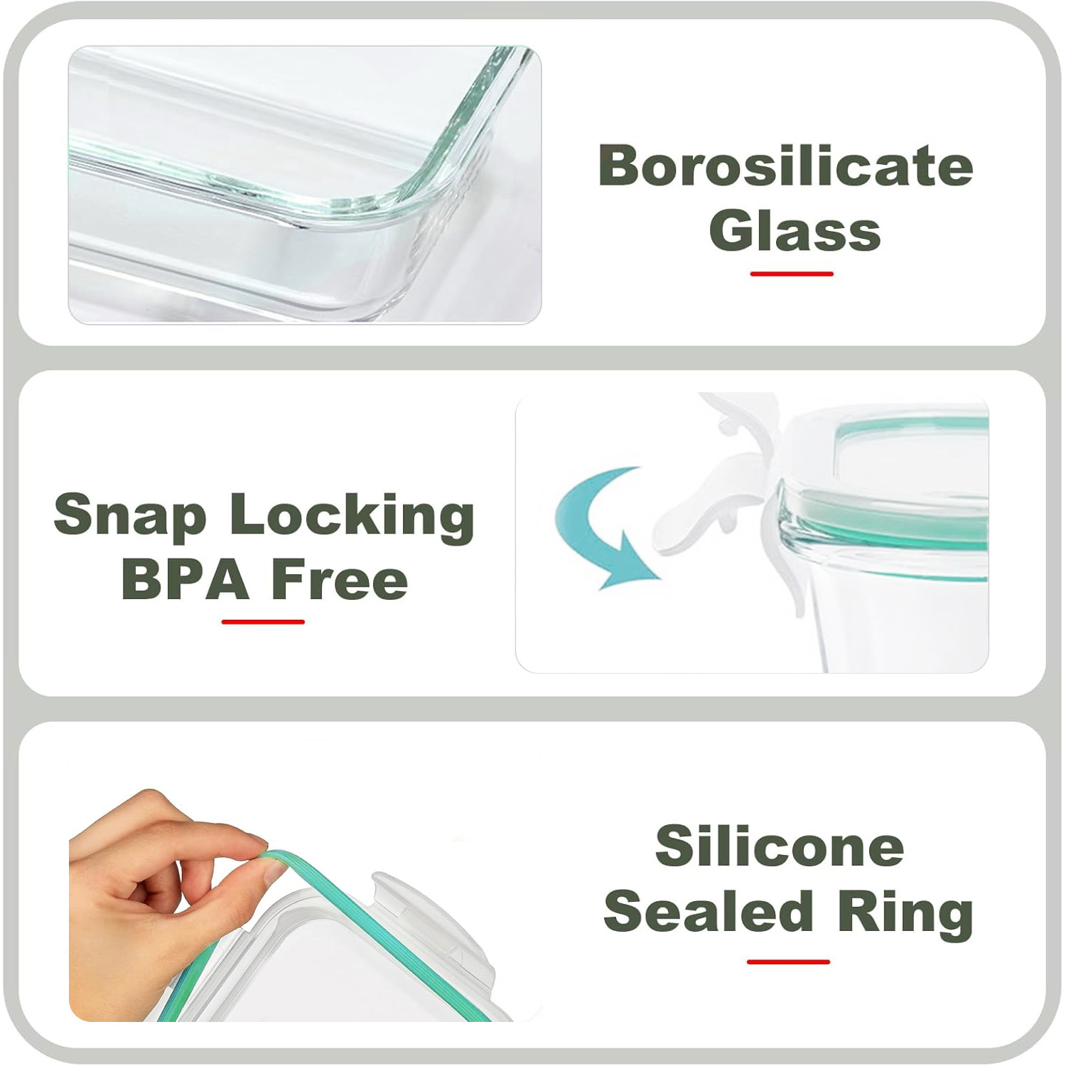 8-Pack Airtight Glass Food Sto - Food Storage Freezer 리뷰 및 가격
