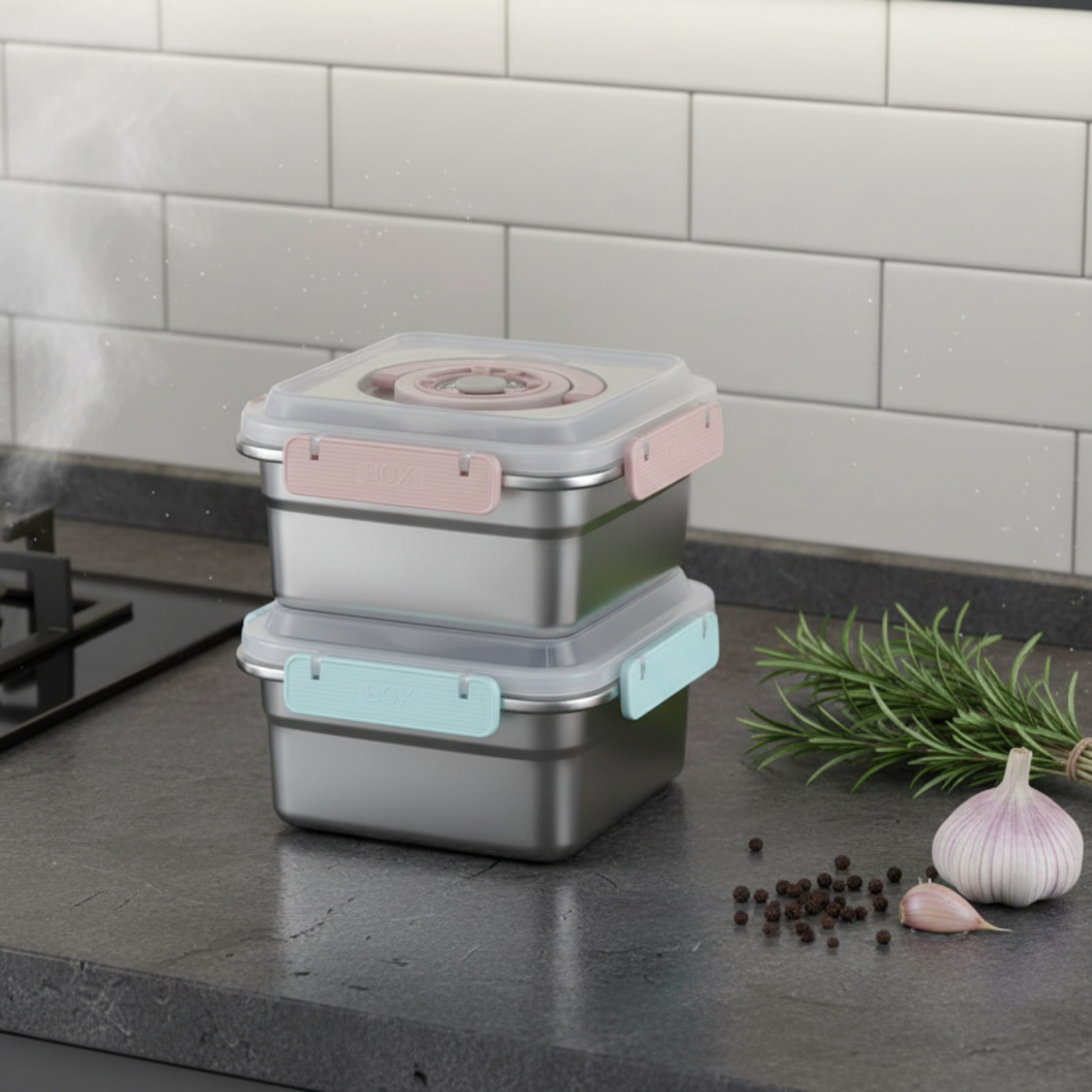 3 Pieces Stainless Steel Food  - Food Storage For Refrigerator 리뷰 및 가격