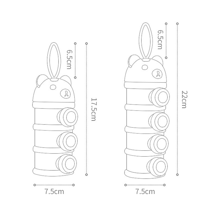 Storage Three/Four Tier Portab - Portion Control Container 리뷰 및 가격