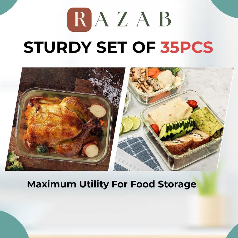 Pc Set Glass Food Storage Cont - Food Storage Containers Plastic Box 리뷰 및 가격