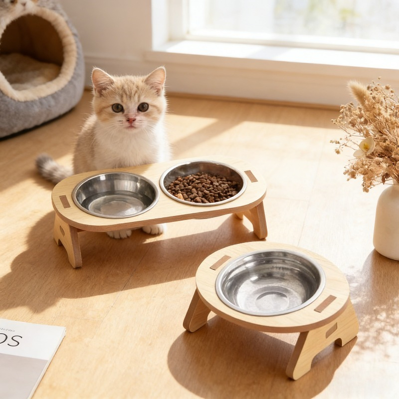 Wood Dog Food Bowl with Bracke - Storage Tips For Food 리뷰 및 가격