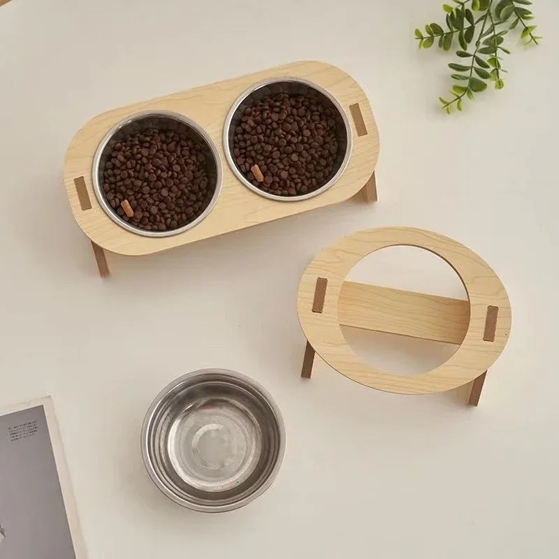 Wood Dog Food Bowl with Bracke - Storage Tips For Food 리뷰 및 가격