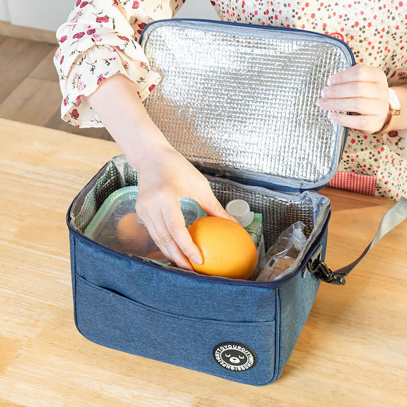 Square Insulated Lunch Bag Alu - Food Storage To Keep Warm 리뷰 및 가격