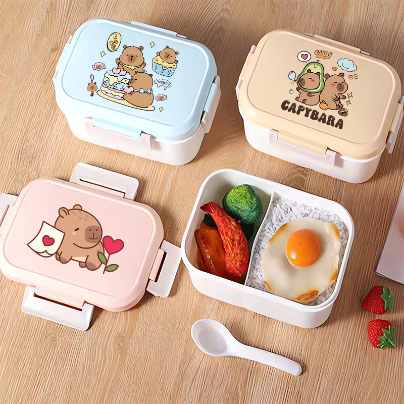 Capybara Bento Lunch Box Carto - Food Storage Containers 리뷰 및 가격