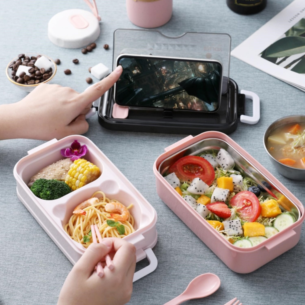 Double-layer Lunch Box 1pc Por - Food Storage Vault 리뷰 및 가격