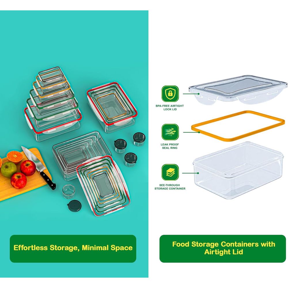 70 Pcs Large Food Storage Cont - Food Storage Containers Plastic Box 리뷰 및 가격
