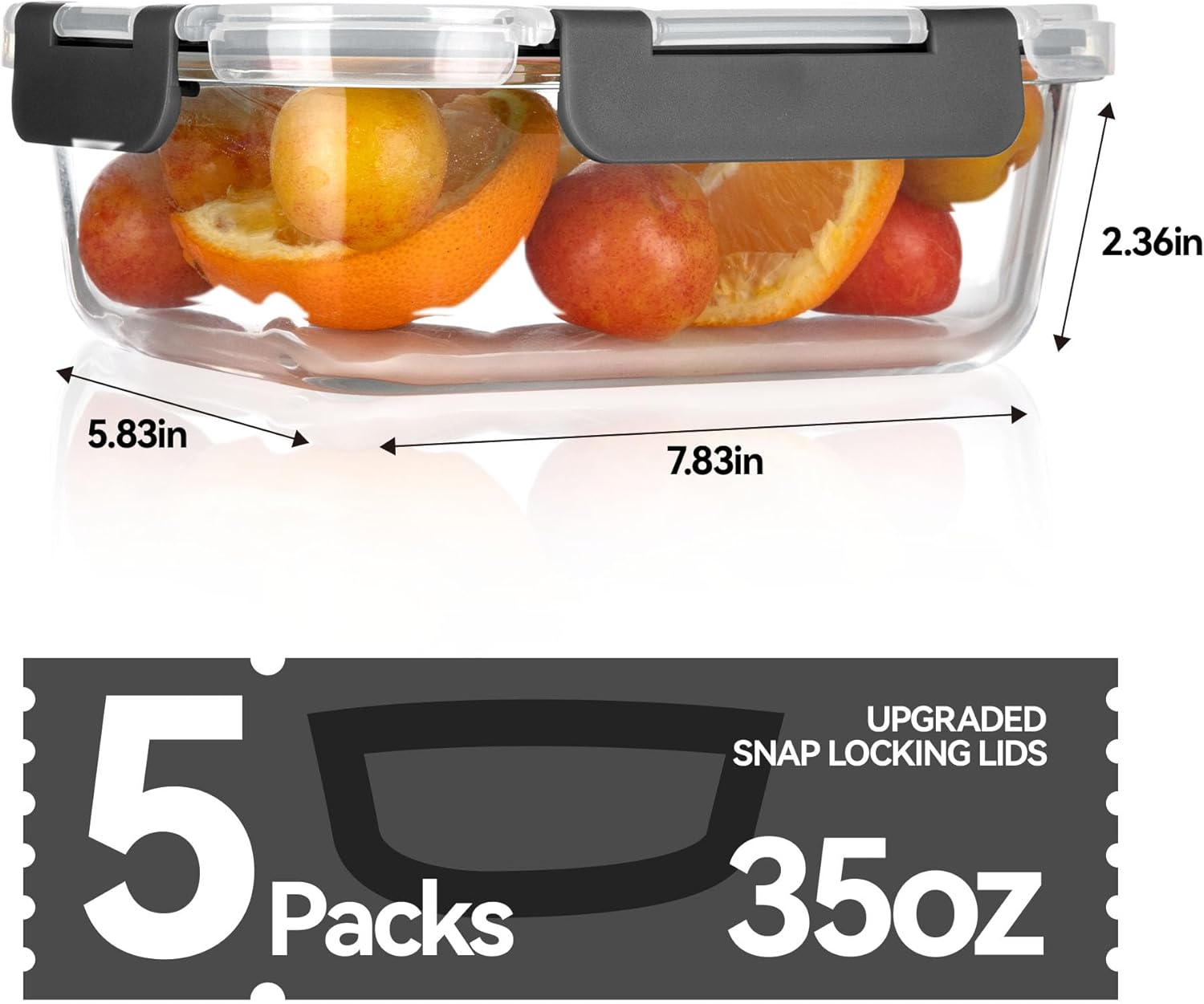 Glass Food Storage Containers, - Food Storage Containers Plastic Box 리뷰 및 가격
